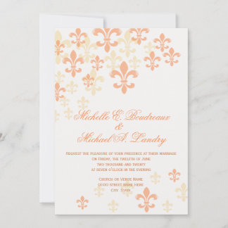 Invitation Fleur de Lis Cascade Mariage informel 3