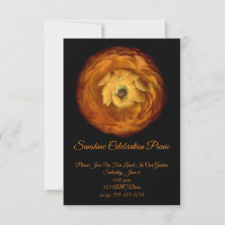 Invitation Fleur de minuit ou fête du soleil