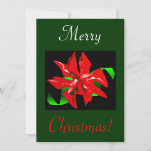 Invitation Fleur de Noël I