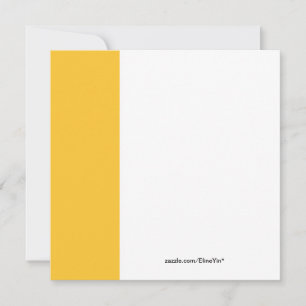 Invitation fleur de tulipe jaune fête de Noël