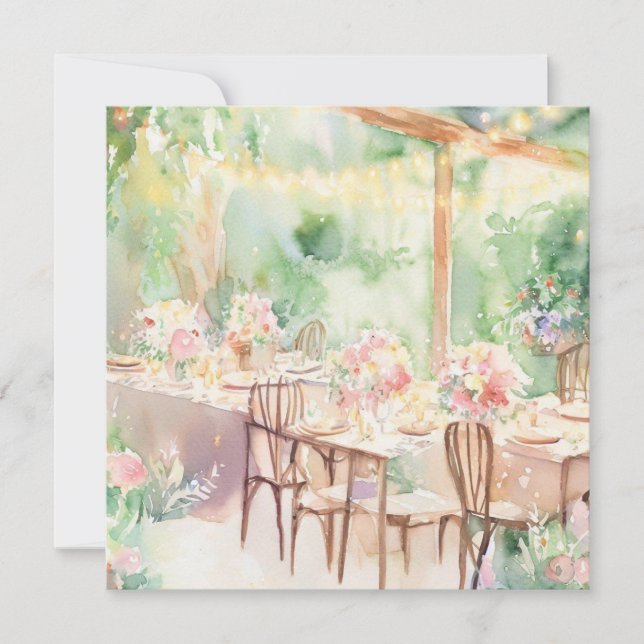 Invitation Fleur délice : Jardin enchanteur, Un Baby shower (Devant)