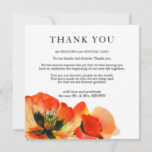Invitation Fleur d'été du Poppy rouge
