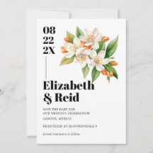 Fleur d'Oranger Save the Date