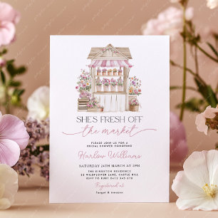Invitation Fleur fraîche du marché Shower Mariage Violet 