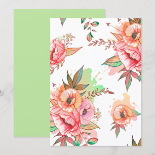 Invitation fleur printanière