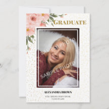 Fleur rose fête de graduation photo
