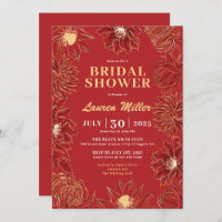 Fleur rouge Lotus Mariage floral oriental