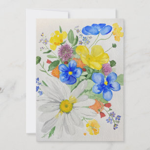 Invitation fleur sauvage