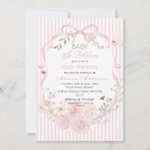 Fleur sauvage aquarelle Bébé en fleurs Baby shower