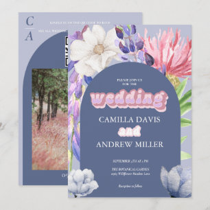 Invitation Fleur sauvage   Arche Mariage   Photo botanique   