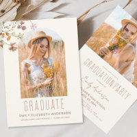 Fleur sauvage Bloom Graduation Party Arch Photo