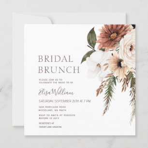 Invitation fleur sauvage Boho Bridal Brunch