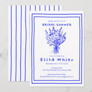 Invitation Fleur sauvage Bouquet Rustique Whimsical Fête des