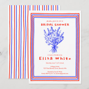 Invitation Fleur sauvage Bouquet Rustique Whimsical Fête des 