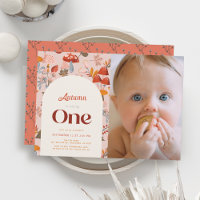Fleur sauvage Champignon Automne 1er Anniversaire