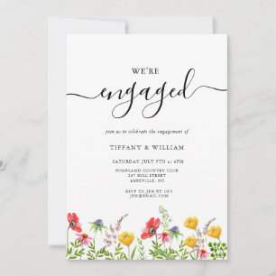 Invitation Fleur sauvage d'aquarelle Fleur