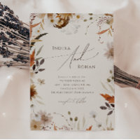 Fleur sauvage d'automne Boho | Mariage Décontracté