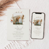 Fleur sauvage d'automne Boho | Mariage photo beige