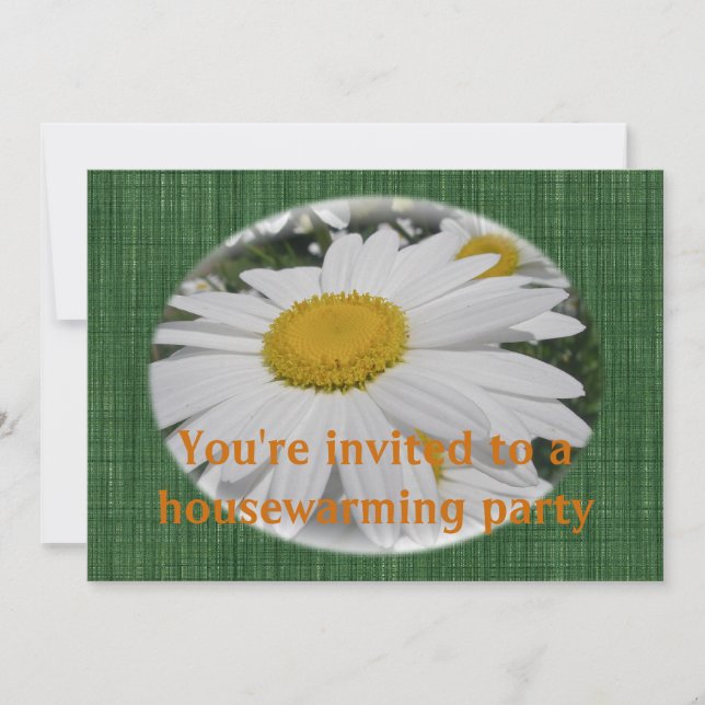 Invitation Fleur sauvage de la marguerite Oxeye (Devant)