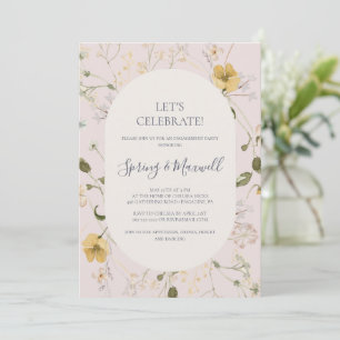 Invitation Fleur sauvage de printemps   Blush Fêtons Invitati
