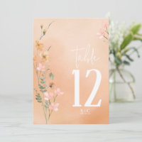 Fleur sauvage d'été Numéro de tableau V2 Apricot I