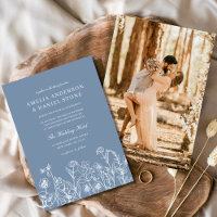 Fleur sauvage Dusty Blue Photo Mariage Instagram
