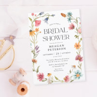 Invitation fleur sauvage Floral Spring Bridal