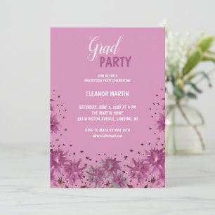Invitation Fleur sauvage fraîche Lilac Purple