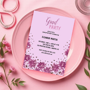 Invitation Fleur sauvage fraîche Lilac Purple
