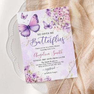 Invitation Fleur sauvage Il Me Donne Fête des mariées De Papi