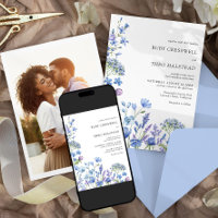 Fleur sauvage Mariage Lilac Periwinkle Floral Phot