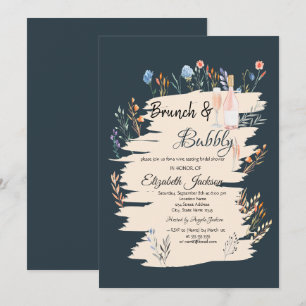 Invitation Fleur sauvage Meadow Brunch & Fête des mariées Bub