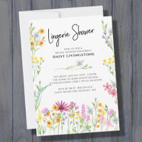 Fleur sauvage Meadow Joli floral Lingerie Douche