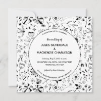 Fleur sauvage monochrome Mariage moderne