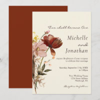 Fleur sauvage rose pâle Floral Mariage chrétien