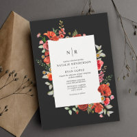Fleur sauvage Rouge Poppy Floral Daral Mariage