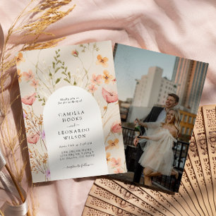 Invitation Fleur sauvage Rustic Fleur sauvage Mariage Photo