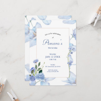 Invitation Fleur violet 