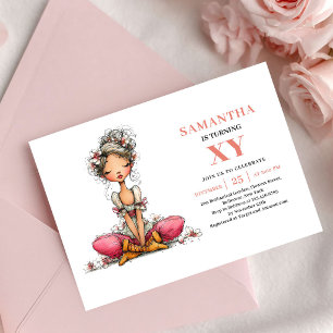Invitation Fleurie Rose pour les 2 ans de la Migno