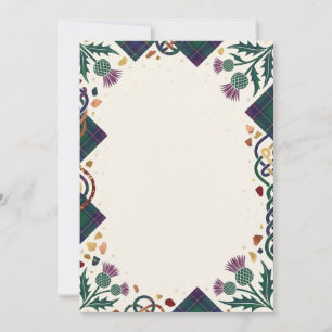 Invitation Fleurie Sombre avec Texte Personnalisab