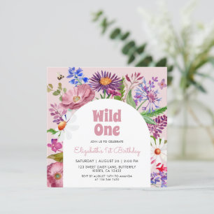Invitation Fleurs 1'st Anniversaire