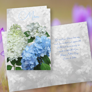 Invitation Fleurs avec message personnalisé pour la fête des 