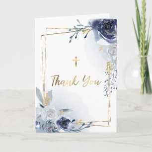 Invitation Fleurs bleues poussiéreuses   MERCI