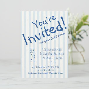 Invitation Fleurs bleues Vous êtes invités à la fête de maria