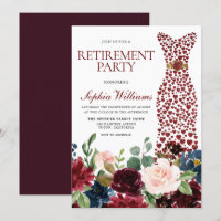 Fleurs Bourgogne Blush Dress Retraite Party