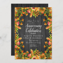 Fleurs d'aquarelle d'automne sur bois rustique