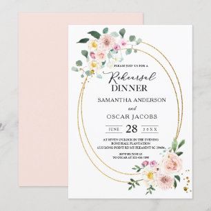 Invitation Fleurs d'aquarelle de printemps colorées modernes