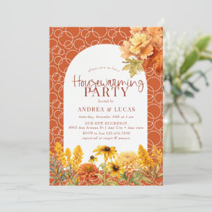 Invitation Fleurs d'automne Chauffage domestique