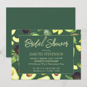 Invitation Fleurs d'avocatier   Salle de mariage rustique ver