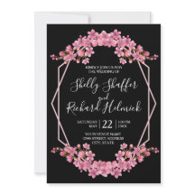 Fleurs de cerisiers roses sur le Mariage noir